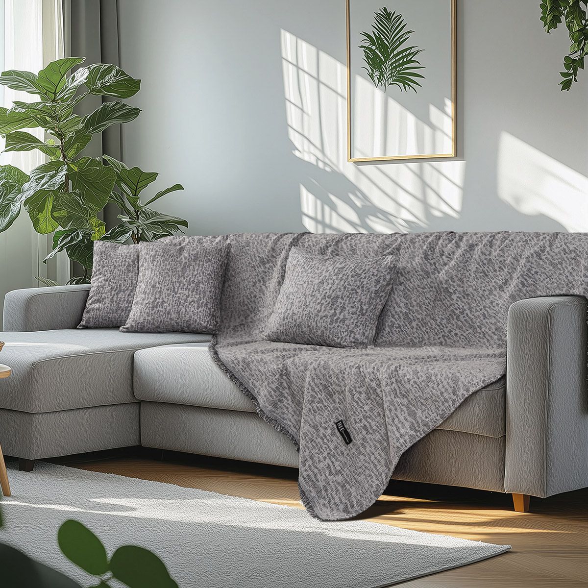 Beauty Home Ριχτάρι Μονοθέσιο Art 8642 170x170 Γκρι