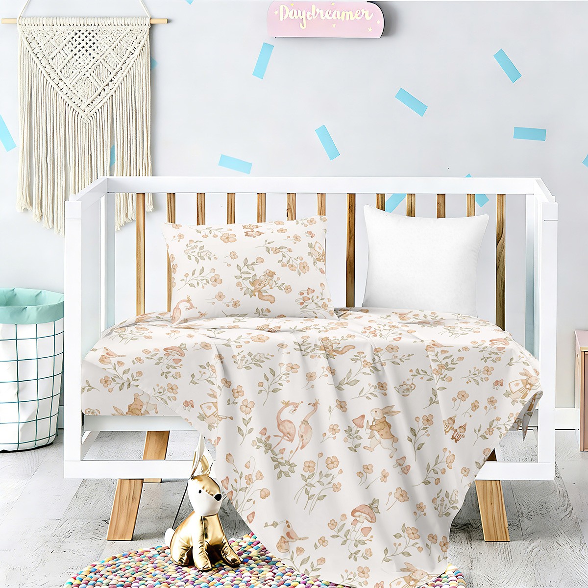 Melinen Home Σετ Σεντονια Κουνιας (Λ) Alice Prime Line Baby (70Χ140+17) 70Χ140+17cm