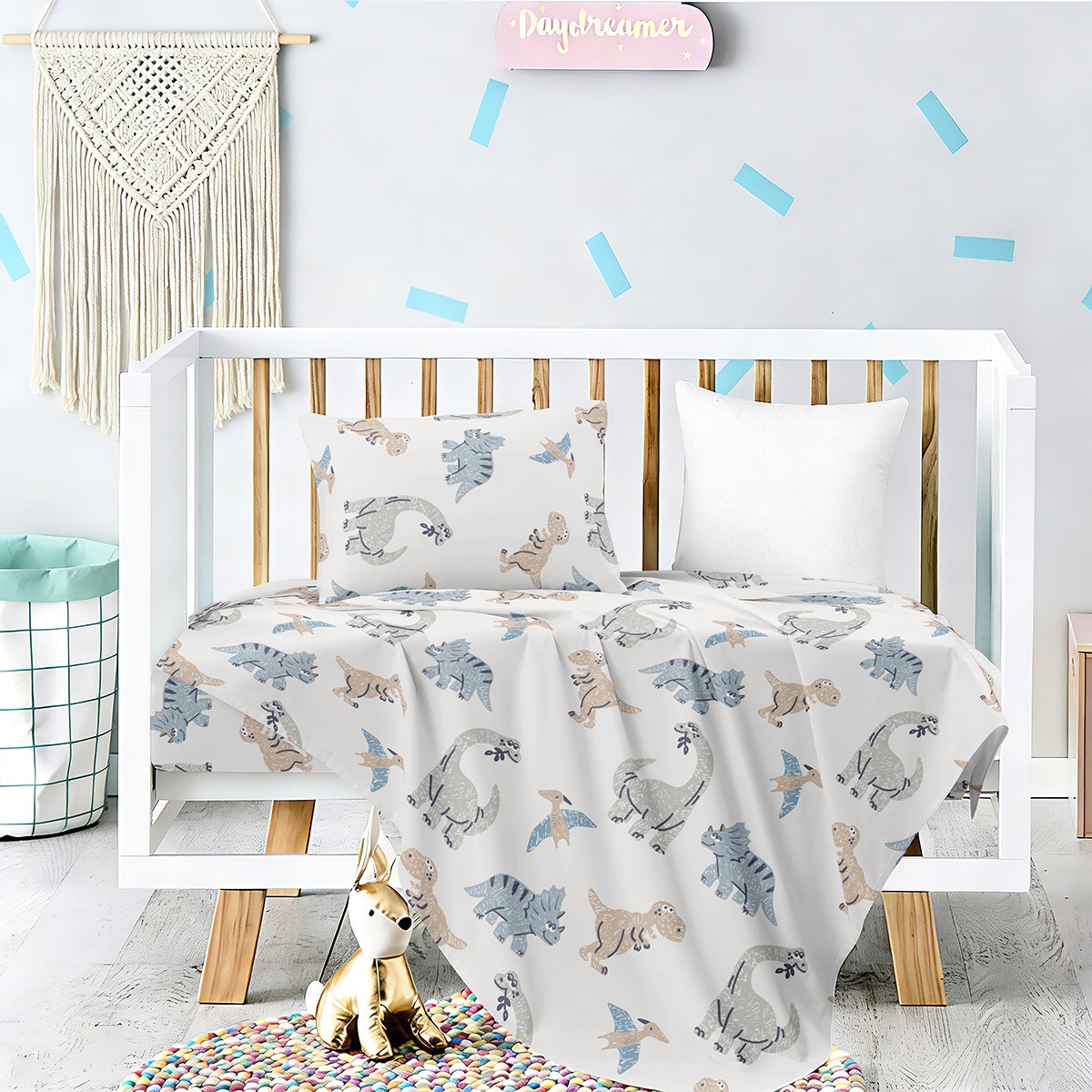 Melinen Home Σετ Σεντονια Κουνιας Lizard Prime Line Baby (120X170) 120Χ170