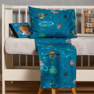 Melinen Home Παπλωματοθηκη Κουνιας Interstellar Petrol Baby Line (110X160) 110Χ160