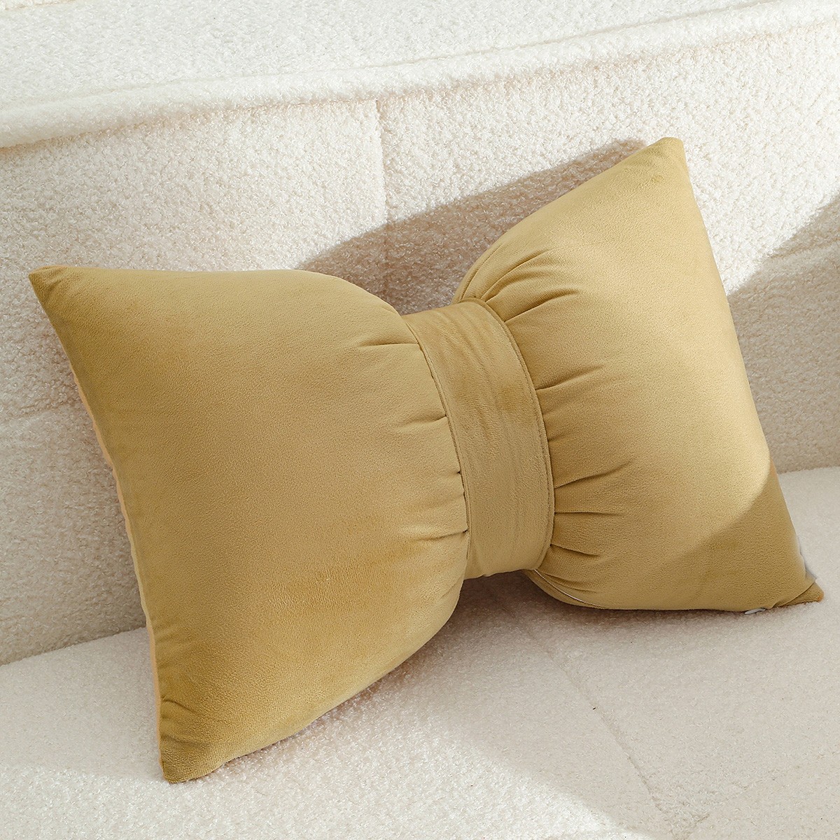 Melinen Home Διακοσμητικο Μαξιλαρι Bow Mustard (50Χ35) 50Χ35