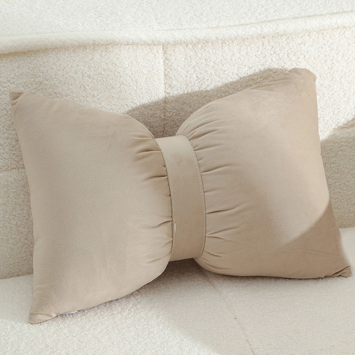 Melinen Home Διακοσμητικο Μαξιλαρι Bow Beige (50Χ35) 50Χ35