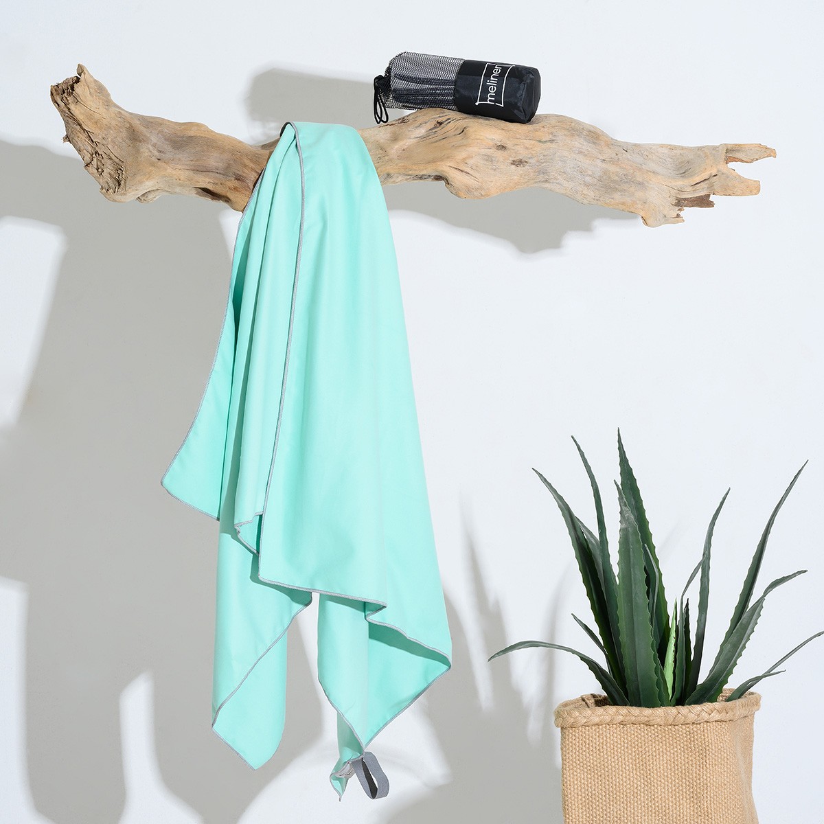 Melinen Home Πετσετα Microfiber Gym Aqua (80Χ170) 80Χ170