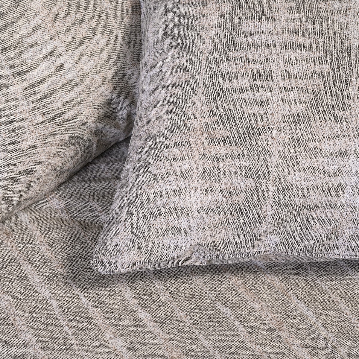 Melinen Home Σετ Μαξιλαροθηκες (Π) Kai Grey Casual Line (50X70) 50Χ70