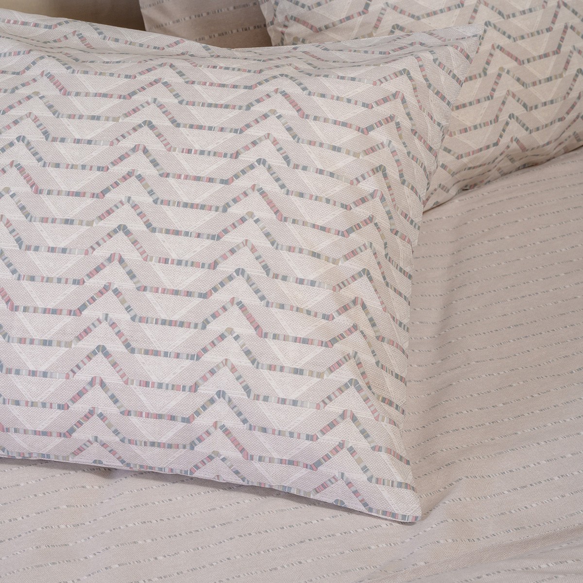 Melinen Home Σετ Μαξιλαροθηκες (Π) Paris Grey Ultra Line (50X70) 50Χ70