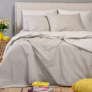 Melinen Home Σετ Σεντονια Υπερδιπλα Maverick Light Grey Ultra Line (235X270) 235Χ270