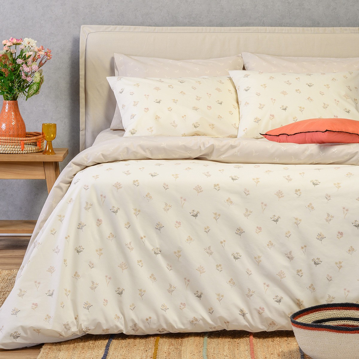 Melinen Home Σετ Σεντονια Υπερδιπλα (Λ) Spring Beige Ultra Line (160Χ200+32) 235Χ270