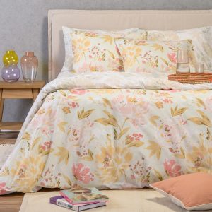 Melinen Home Σετ Σεντονια Υπερδιπλα (Λ) Anabelle Aqua Casual Line (160Χ200+32) 235Χ270