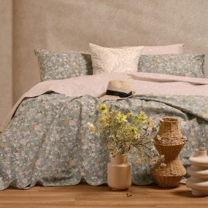 Melinen Home Παπλωματοθηκη Υπερδιπλη Amy Aqua Ultra Line (225X245) 225Χ245