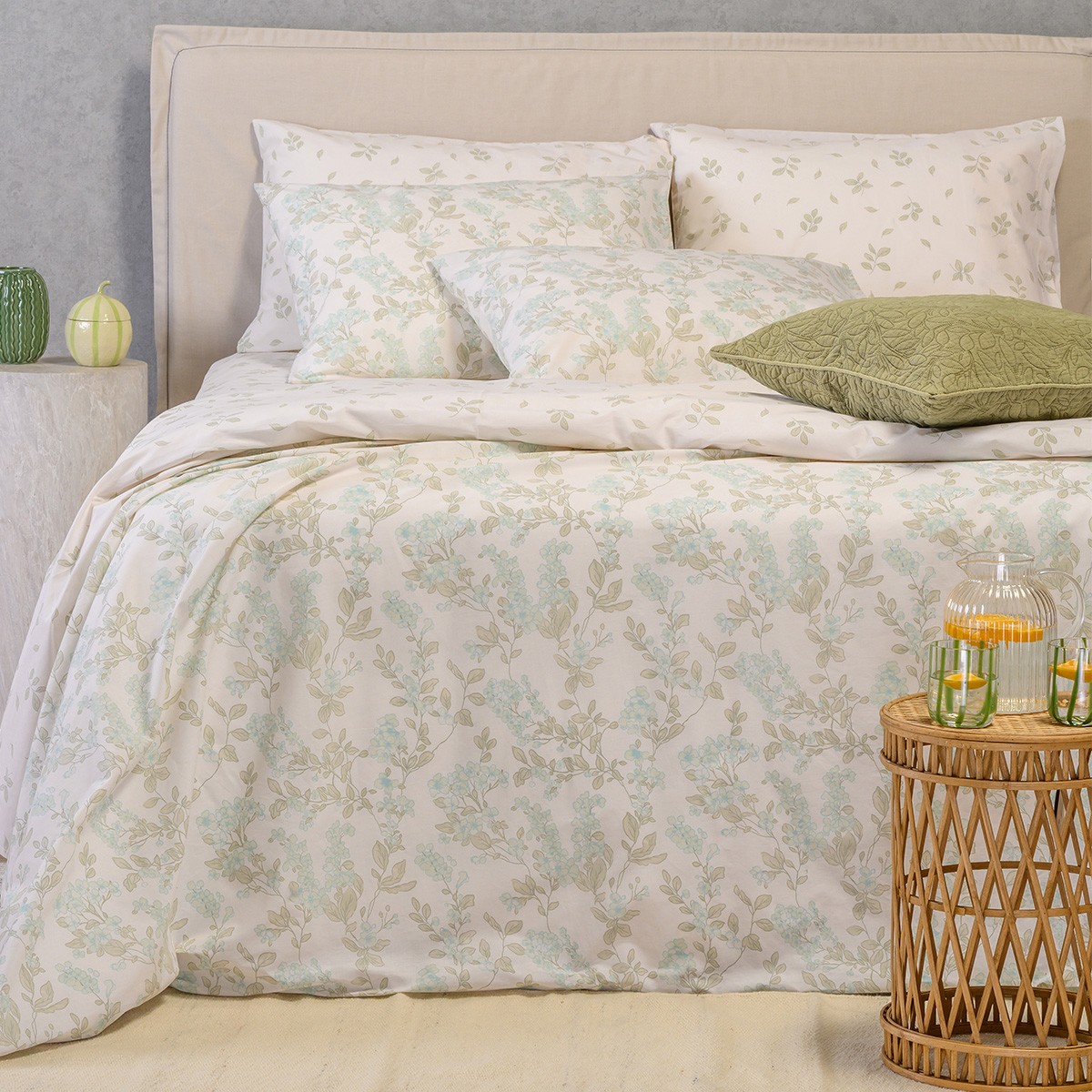 Melinen Home Σετ Σεντονια Διπλα Rea Aqua Casual Line (205X270) 205Χ270