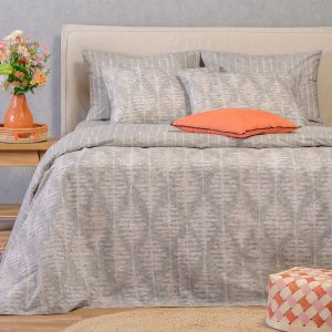 Melinen Home Σετ Σεντονια Διπλα Kai Grey Casual Line (205X270) 205Χ270