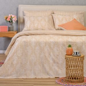Melinen Home Σετ Σεντονια Υπερδιπλα Kai Beige Casual Line (235X270) 235Χ270