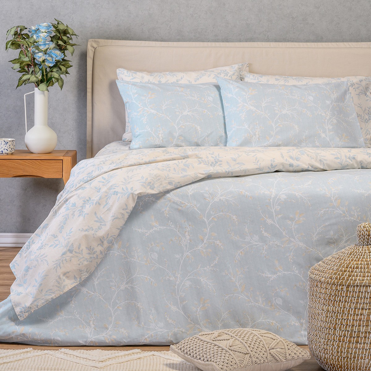 Melinen Home Σετ Σεντονια King Size Sienna Blue Casual Line (260X270) 260X270