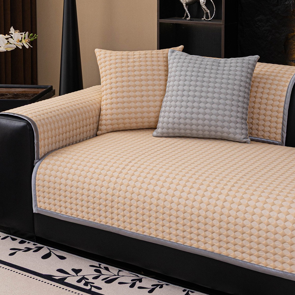Melinen Home Μπρατσο Καναπε Soleil Beige (90X90) 90X90