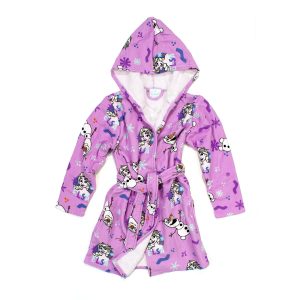 Μπουρνούζι Disney Home Frozen Lilac 100% Microfiber Lila