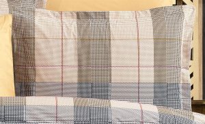 DIMcol Μαξιλαροθήκη Εμπριμέ Αντιγόνη 340 50X70 Beige 100% Cotton Flannel