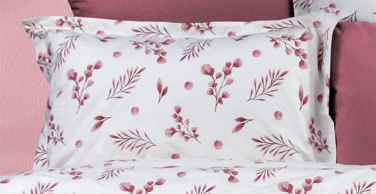 DIMcol Μαξιλαροθήκη Εμπριμέ Μυρτώ 353 50X70 Rotten Apple 100% Cotton Flannel