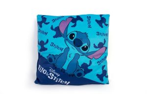 DIMcol Βελούδινο Μαξιλάρι Disney Home Stitch 04 38X38 Blue 100% Velboa