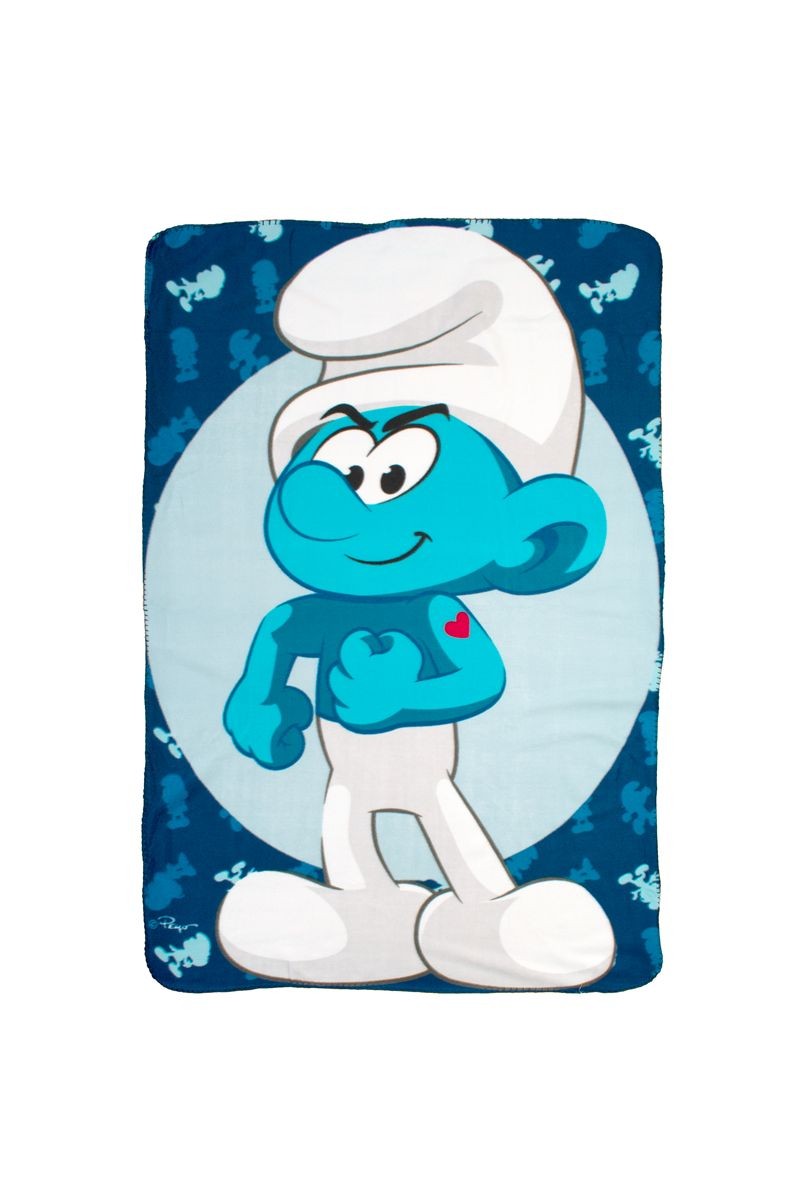 DIMcol Κουβέρτα Fleece Peyo Smurfs 11 100X140 Blue 100% Polyester