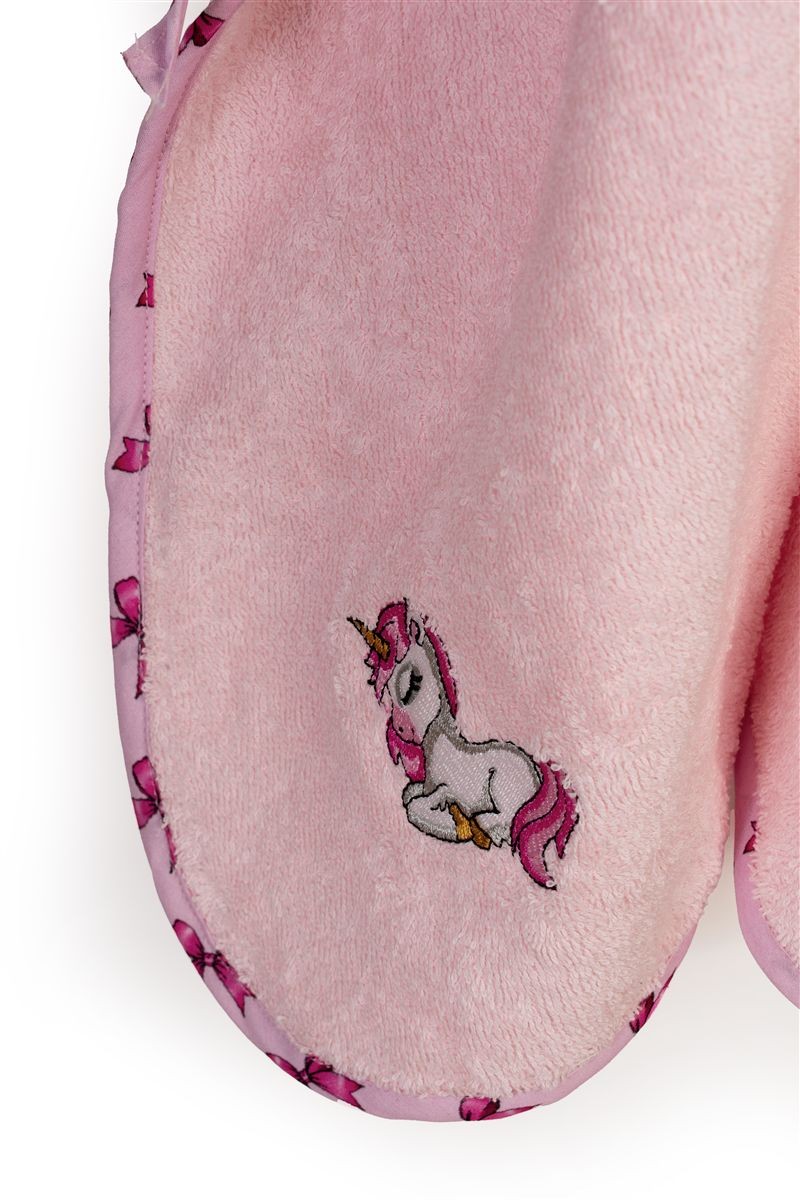 DIMcol Κάπα Με Κέντημα bebe Unicorn 187 75X85 Pink 100% Cotton - Image 2