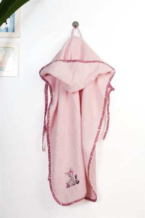 DIMcol Κάπα Με Κέντημα bebe Deer 196 75X85 Pink 100% Cotton