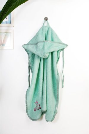 DIMcol Κάπα Με Κέντημα bebe Deer 199 75X85 Mint 100% Cotton