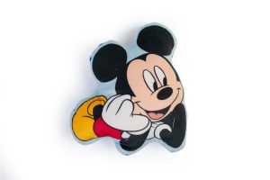 DIMcol Mini Μαξιλάρι 3D AOP Disney Home Mickey 694 20 cm Sky Blue 100% Velboa