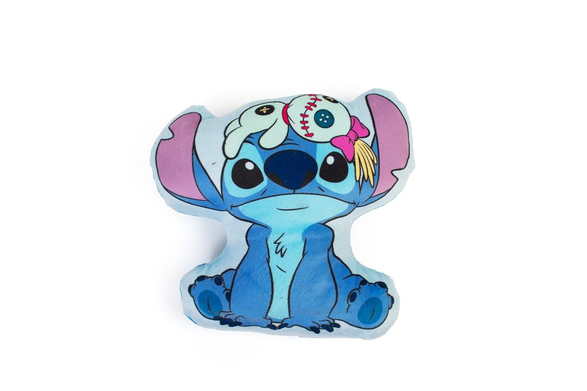 DIMcol Mini Μαξιλάρι 3D AOP Disney Home Stitch 679 20 cm Sky Blue 100% Velboa