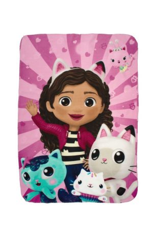 DIMcol Κουβέρτα Fleece DreamWorks Gabby's Dollhouse 30 100X140 Pink 100% Polyester