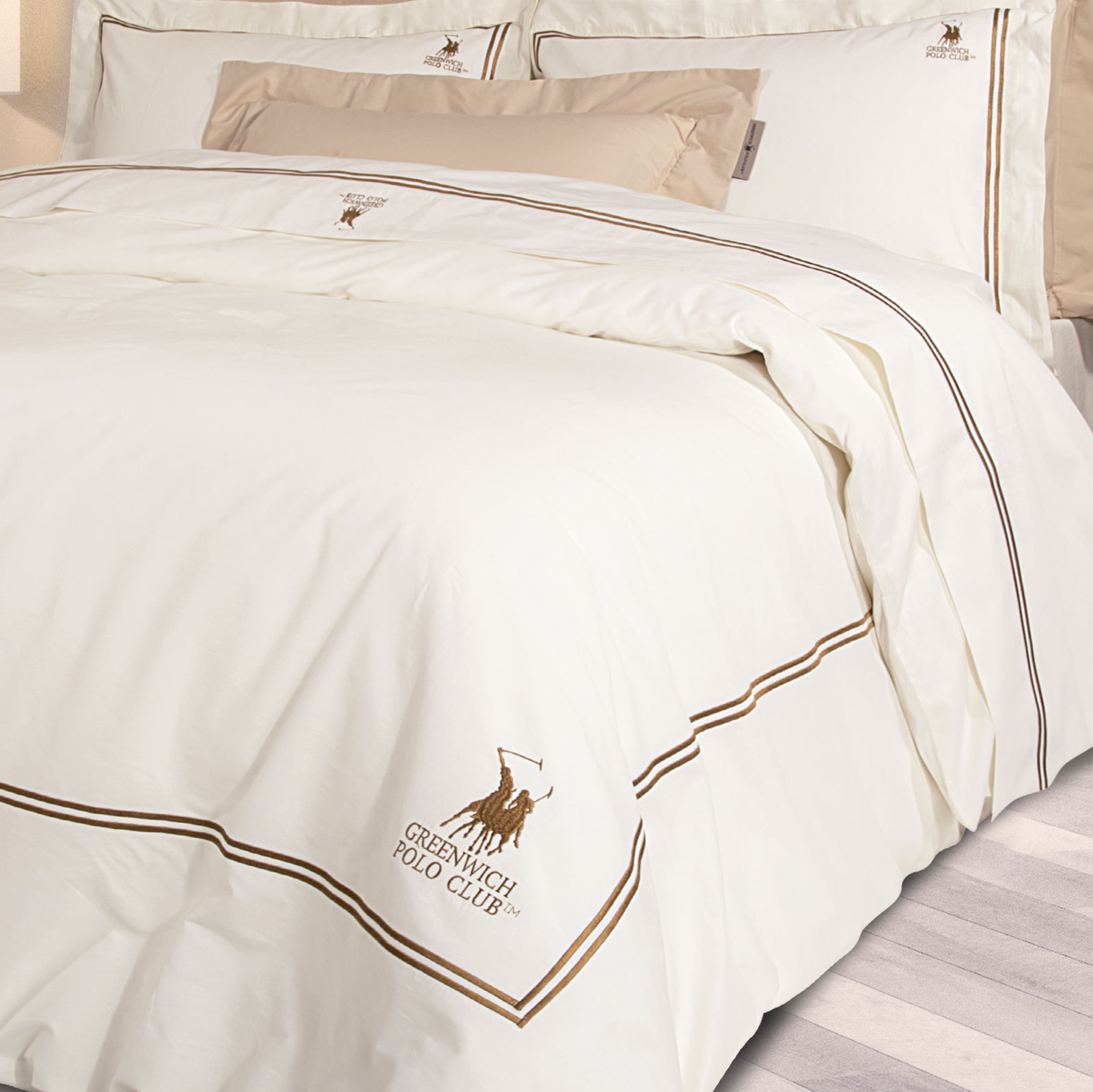 Greenwich Polo Club Παπλωματοθηκη 220x240 Σετ Υπερδιπλη 2128 Ιβουαρ - Image 5