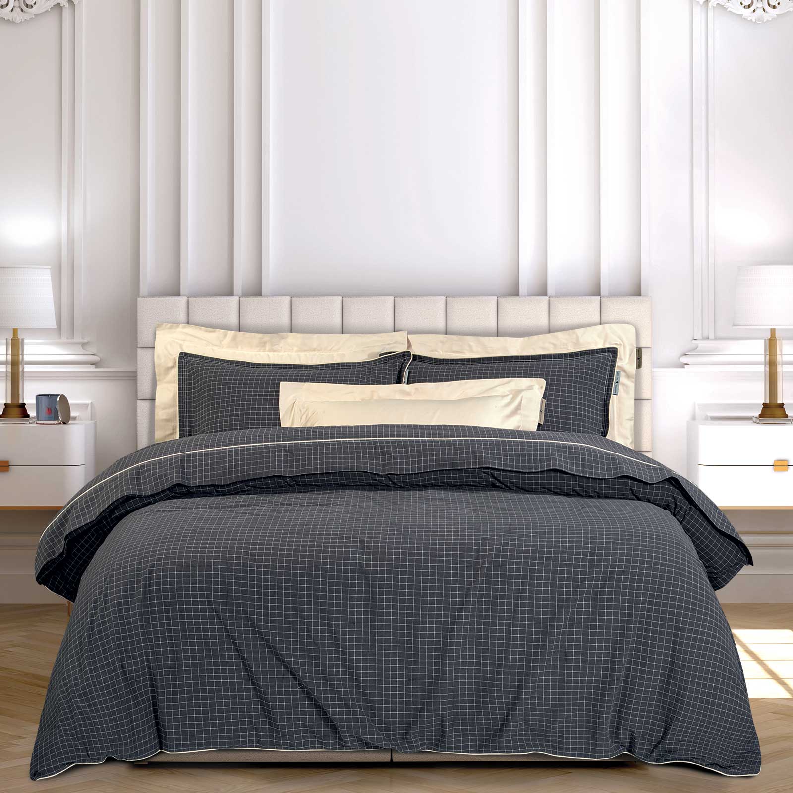 Greenwich Polo Club Παπλωματοθηκη Σετ Υπερδιπλh Essential 2297 Black Black - Image 5