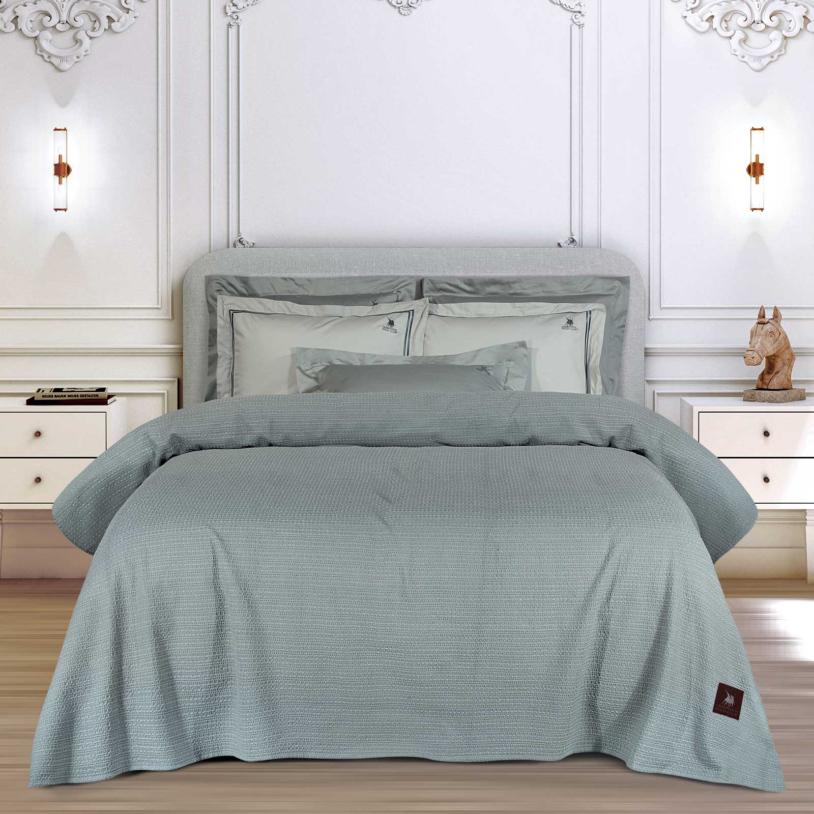Greenwich Polo Club Κουβερτα Πικε 160X240 Essential 4457 Grey Grey