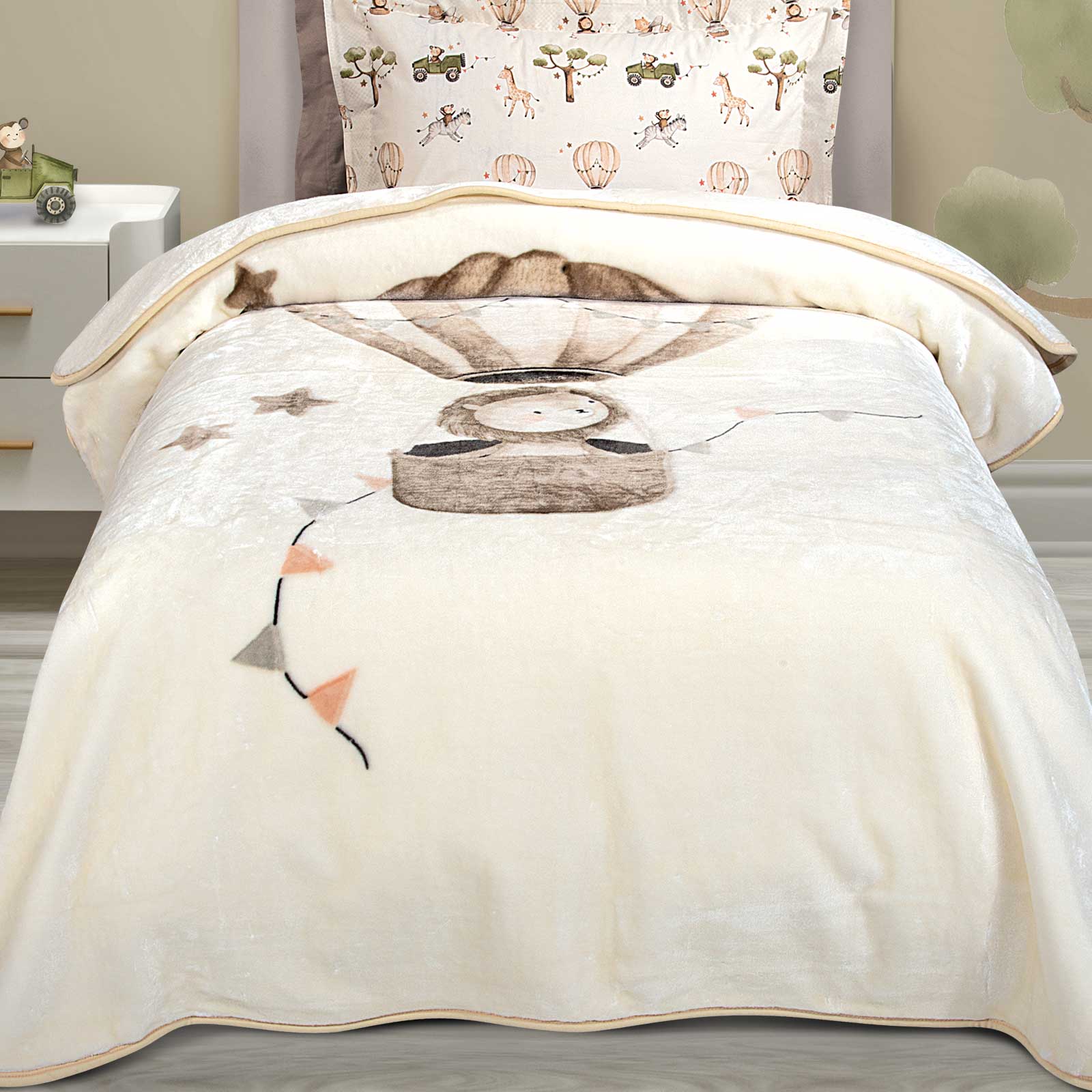 Greenwich Polo Club Κουβερτα Velour Junior Essential 8860 Taupe Taupe - Image 5