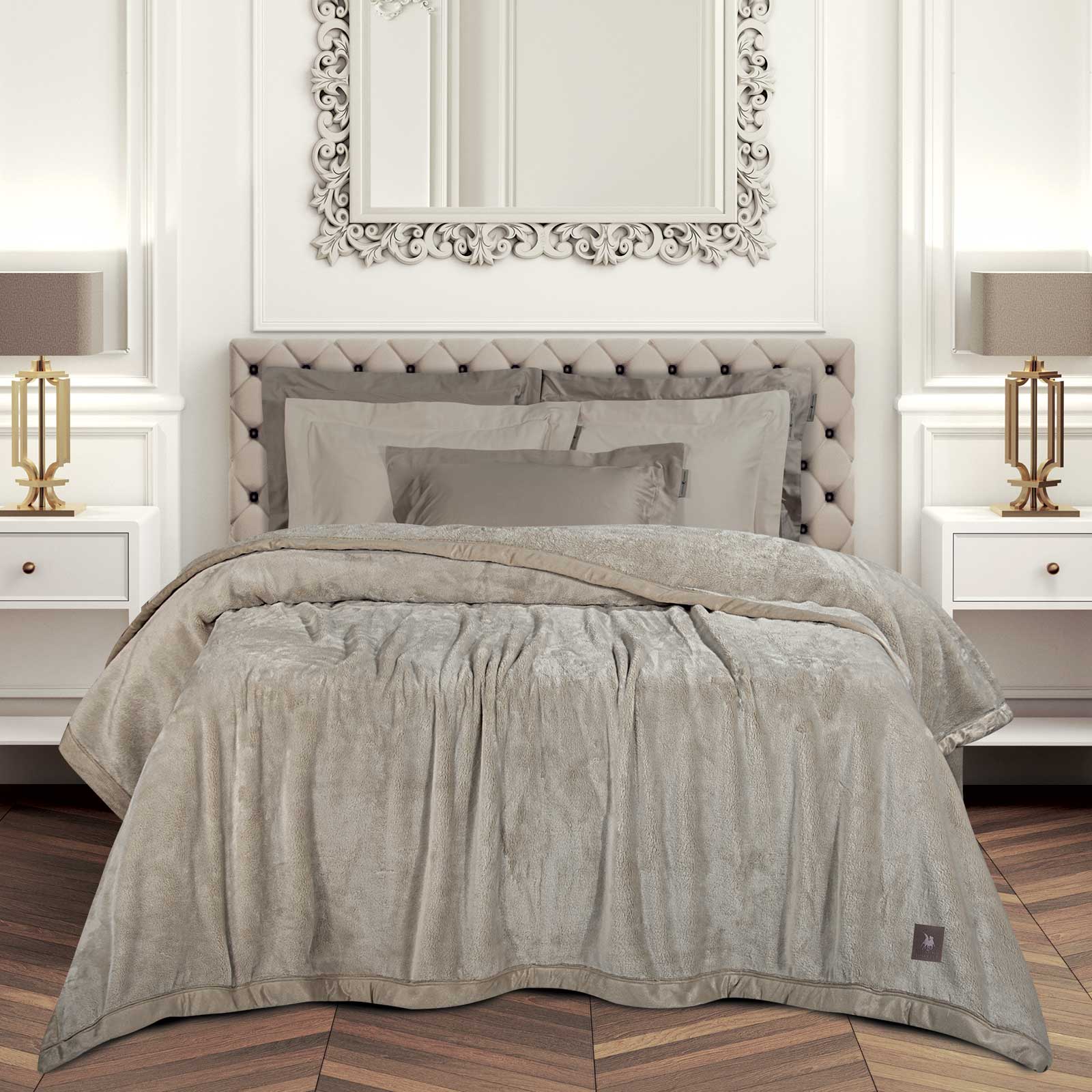 Greenwich Polo Club Κουβερτα Velour King Essential 3972 Taupe Taupe - Image 4