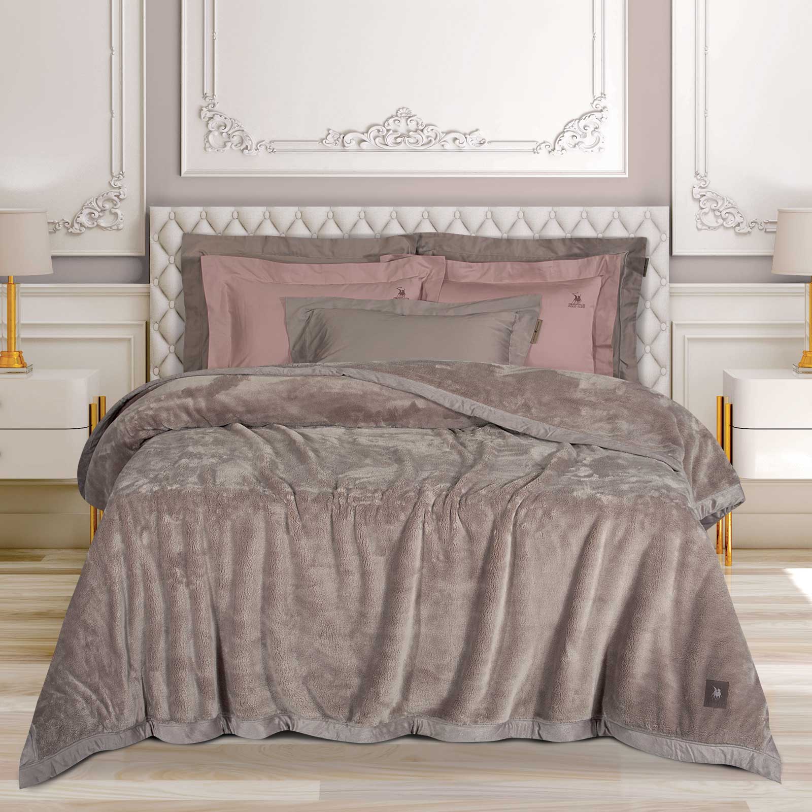 Greenwich Polo Club Κουβέρτα Velour King Essential 240x250 3973 Dusty Lilac - Image 4