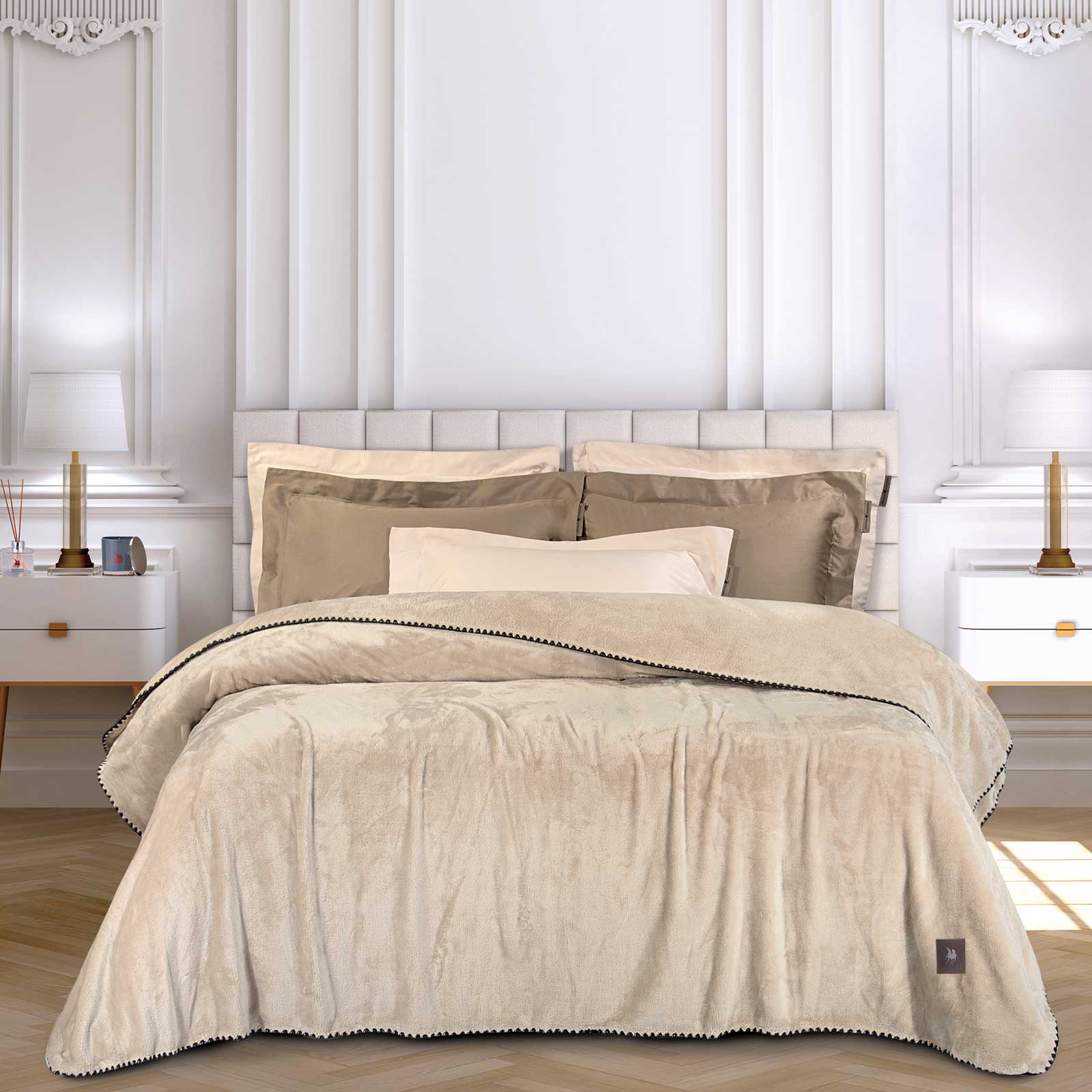 Greenwich Polo Club Κουβερτα Fleece 220X240 Essential 4438 Beige Beige - Image 5