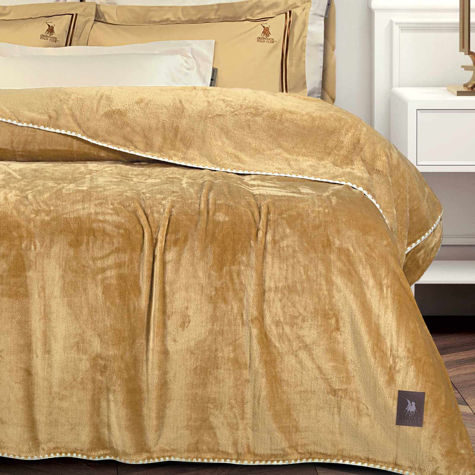 Greenwich Polo Club Κουβερτα Fleece 220X240 Essential 4441 Ochre Ochre - Image 6