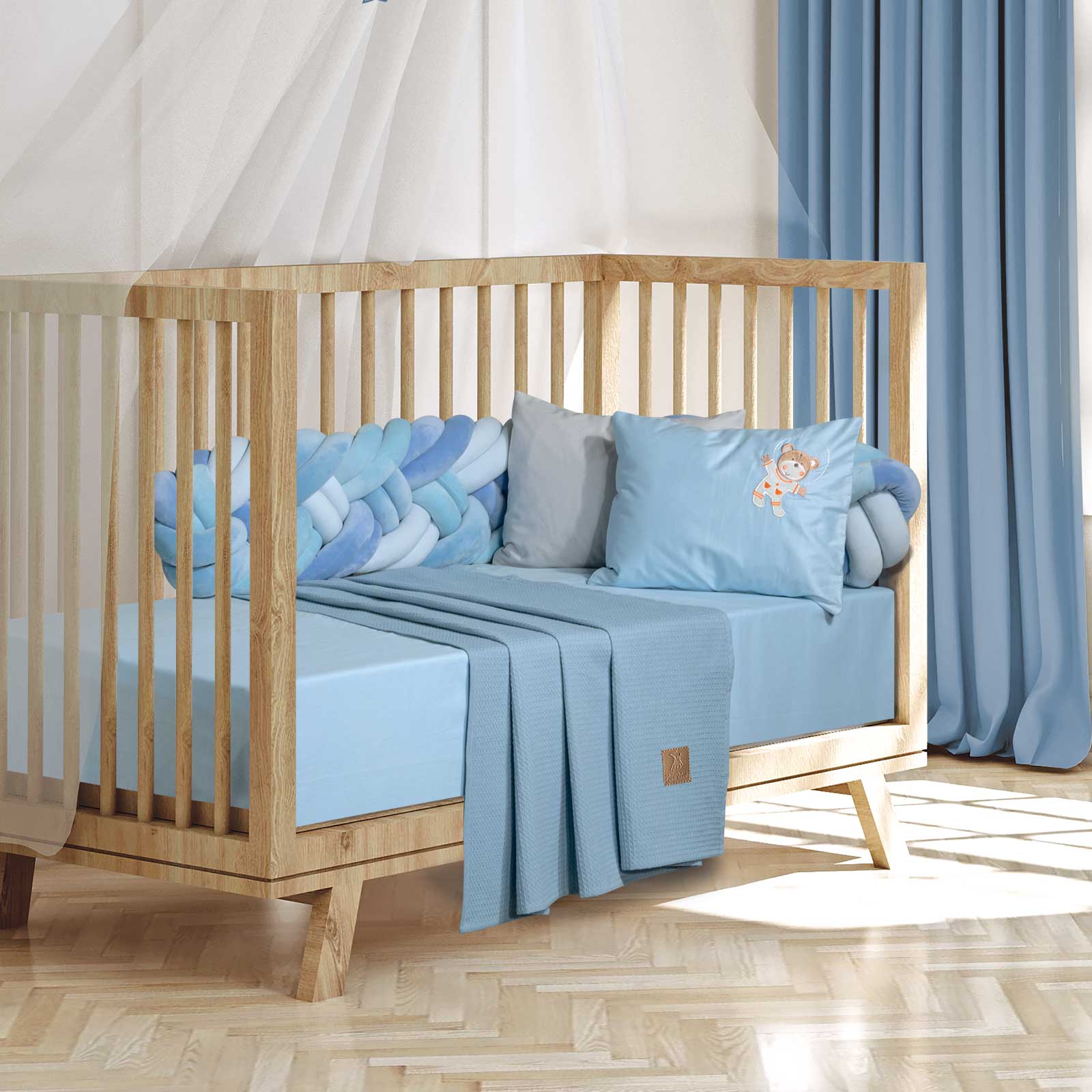 Greenwich Polo Club Κουβερτα Πικε 80X110 Baby 8870 Baby Blue Baby Blue - Image 2