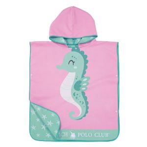 Greenwich Polo Club Junior Ποντσο Θαλασσης 50Χ115 4176 Pink Mint - Pink