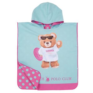 Greenwich Polo Club Junior Ποντσο Θαλασσης 50Χ115 5223 Fuscia - Mint