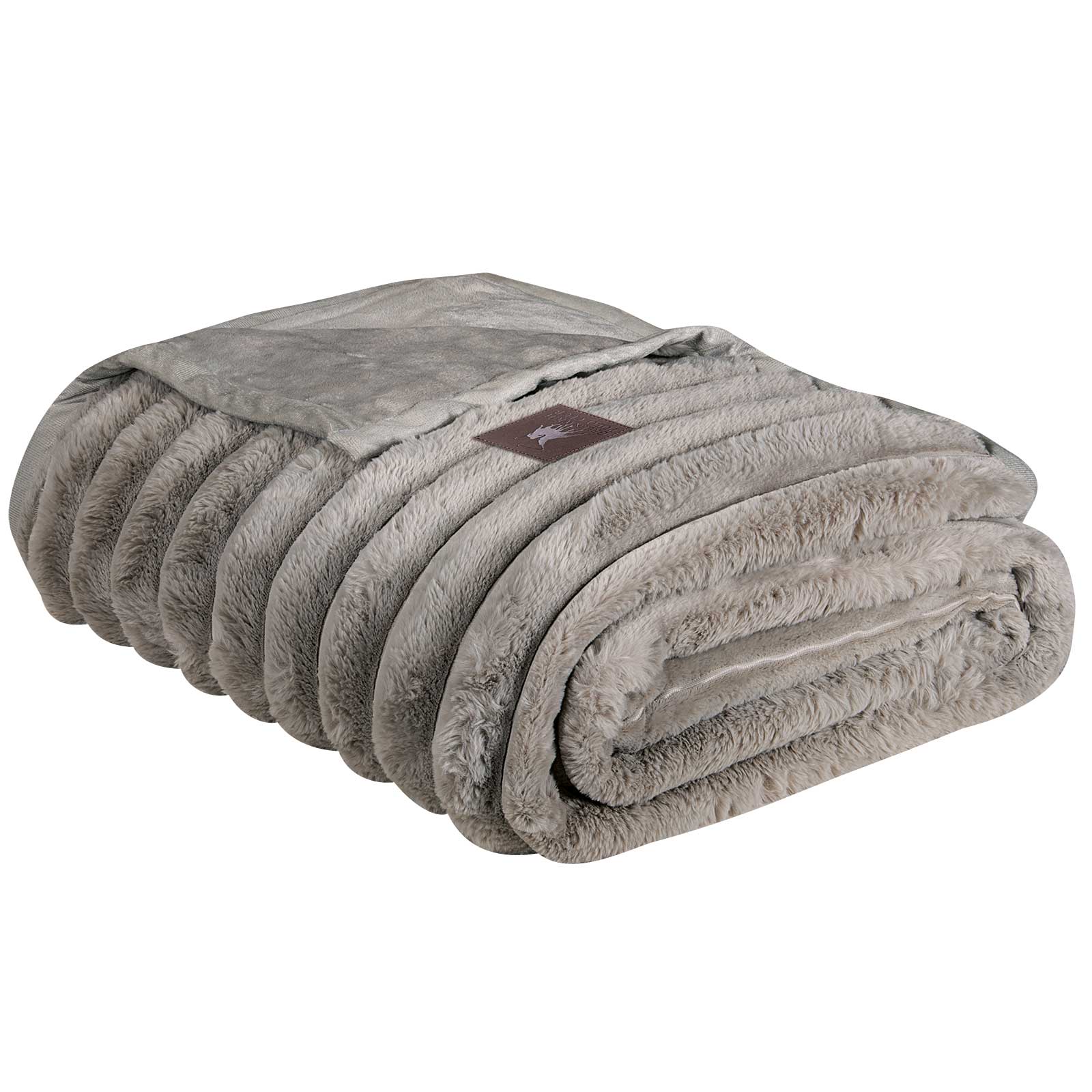 Greenwich Polo Club Κουβερτα Faux Fur Υπερδιπλη Premium 3831 Taupe Taupe - Image 6