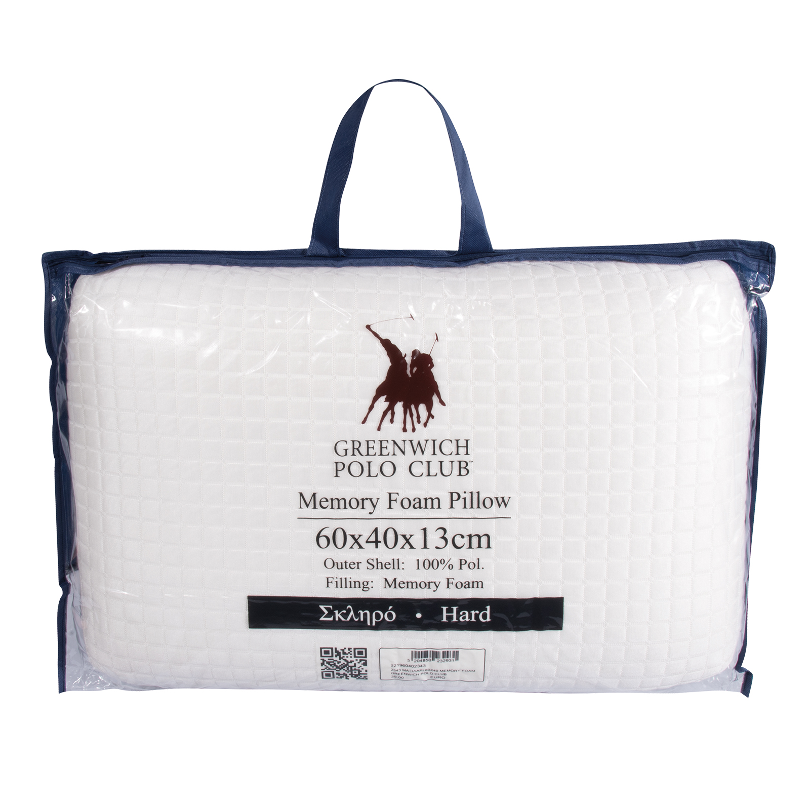 Greenwich Polo Club Μαξιλαρι Memory Foam 60Χ40 2343 Λευκο Λευκο - Image 6