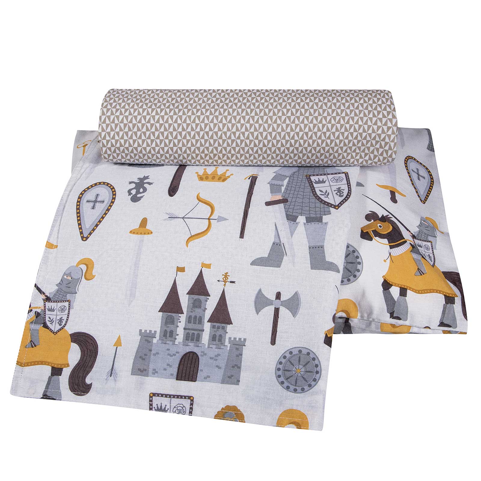 Greenwich Polo Club Σετ Σεντονια Κουνιας Essential 8861 Cream - Grey Cream - Grey