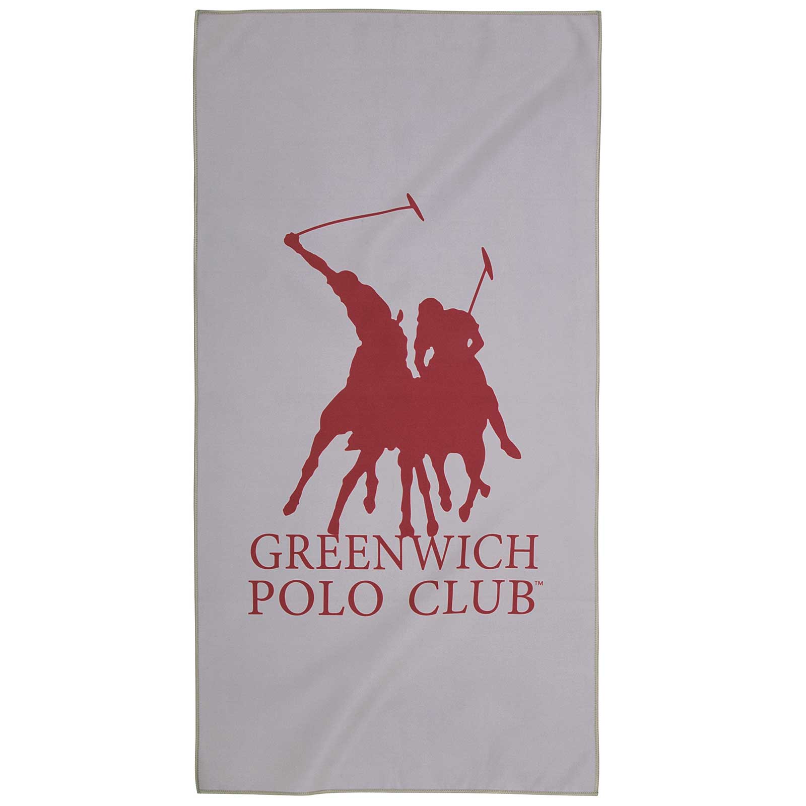 Greenwich Polo Club Πετσετα Γυμναστηριου 45Χ90 4187 Grey/Red Grey/Red