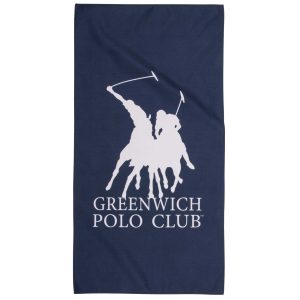 Greenwich Polo Club Πετσετα Γυμναστηριου 45Χ90 4189 Blue/Ecru Blue/Ecru