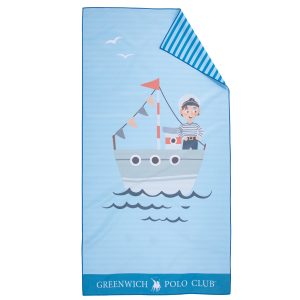 Greenwich Polo Club Junior Πετσετα Θαλασσης 70Χ140 4178 Blue Blue