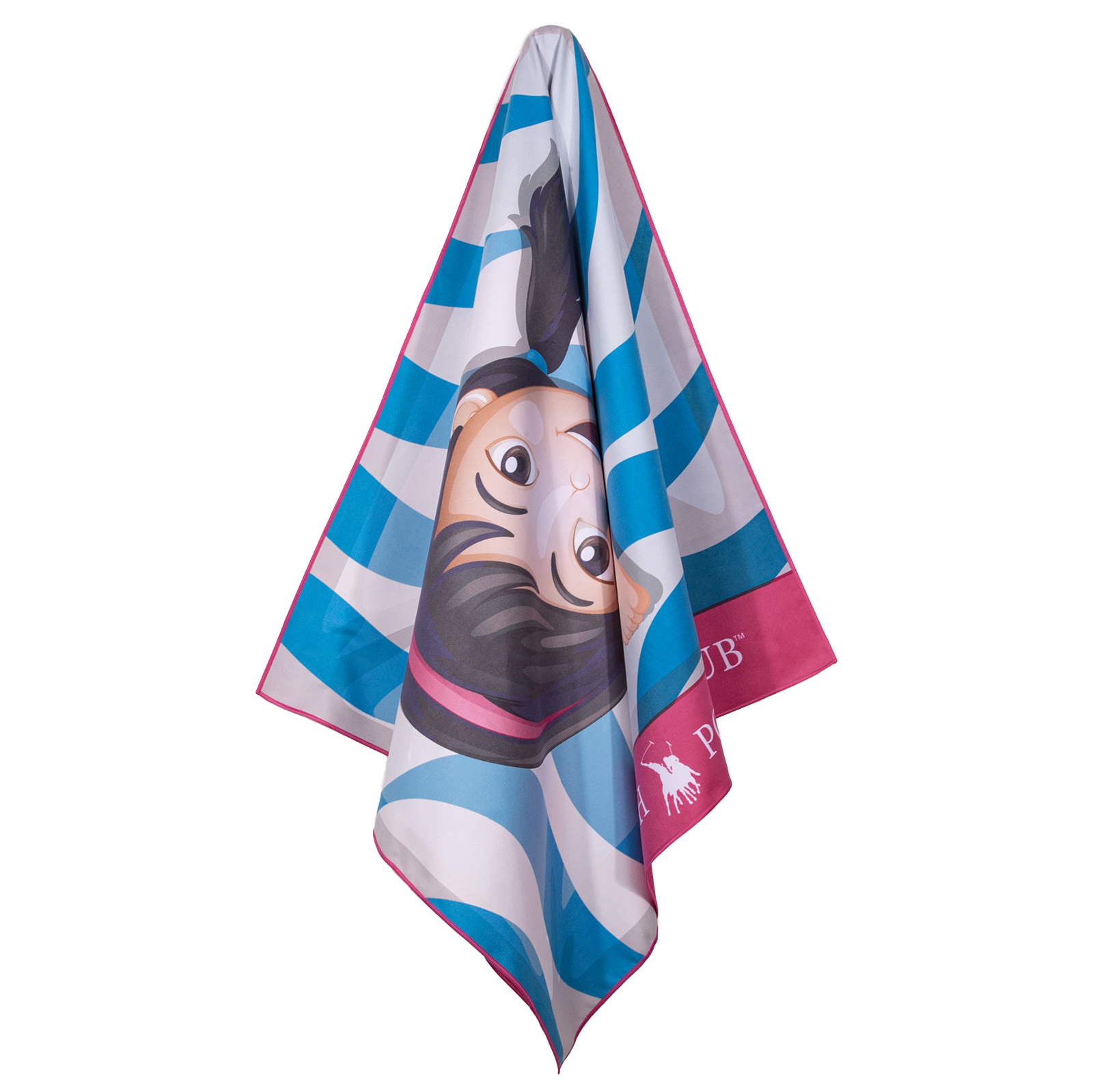 Greenwich Polo Club Junior Πετσετα Θαλασσης 70Χ140 4180 Blue - Fuschia Blue - Fuschia - Image 2