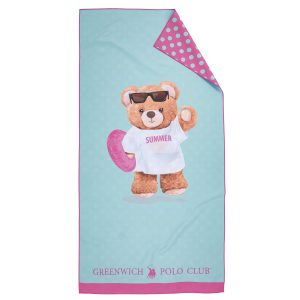 Greenwich Polo Club Junior Πετσετα Θαλασσης 70Χ140 5223 Fuschia - Mint Fuschia - Mint