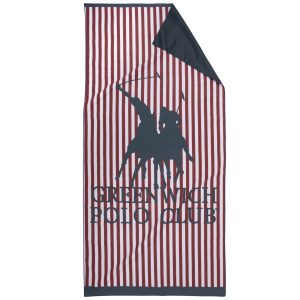 Greenwich Polo Club Πετσετα Θαλασσης 80Χ170 Essential 5207 Blue - Red Blue - Red