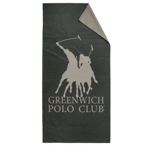 Greenwich Polo Club Πετσετα Θαλασσης 80Χ170 Essential 5214 Black - Grey Black - Grey